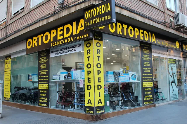 Fachada de ortopedia Mayor en Granada